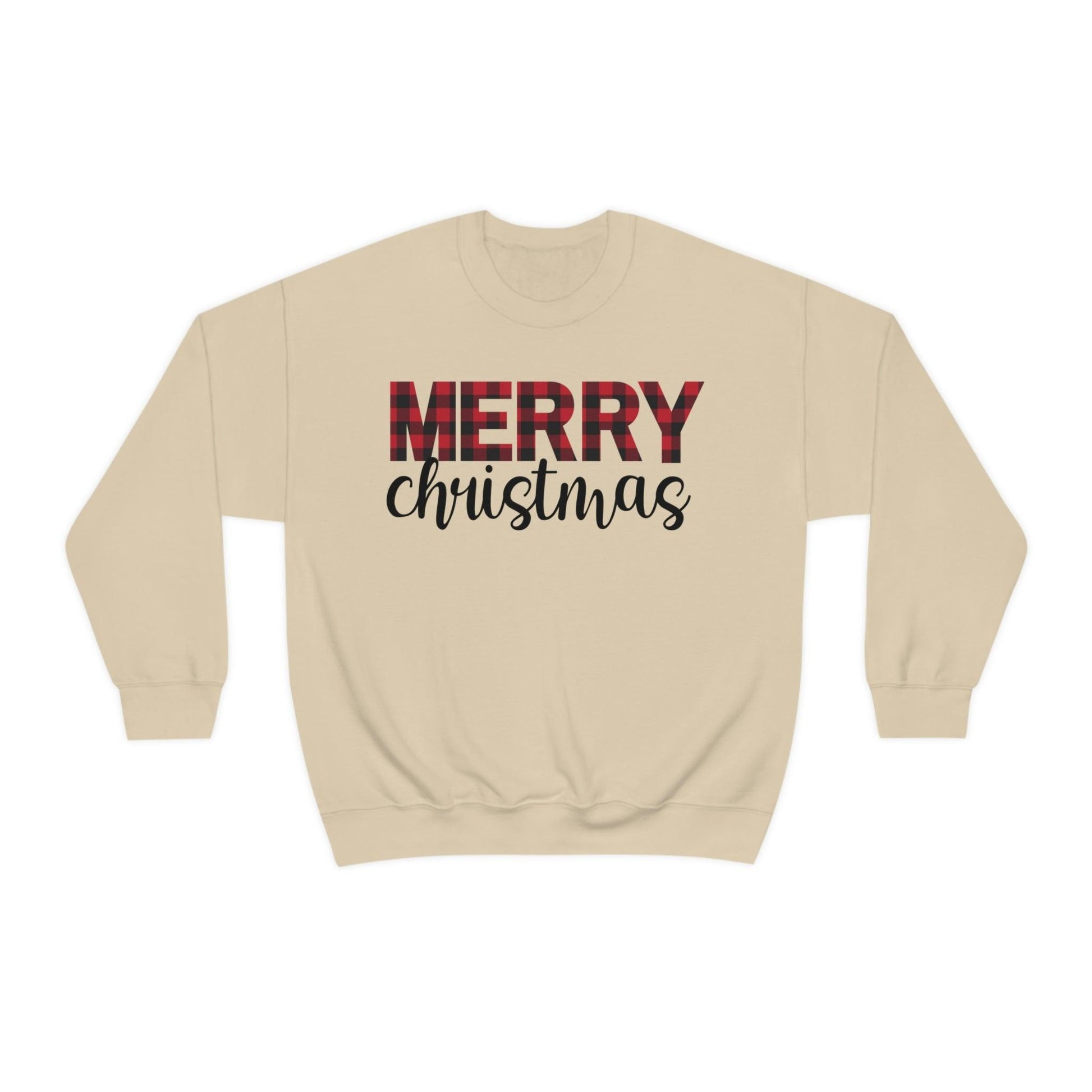 Buffalo Plaid Christmas Crewneck - BentleyBlueCo