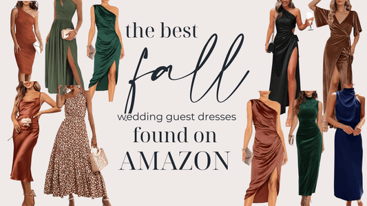 Your Guide to the Best Amazon Affordable Dresses for Your Fall Wedding Guest Dress - BentleyBlueCo