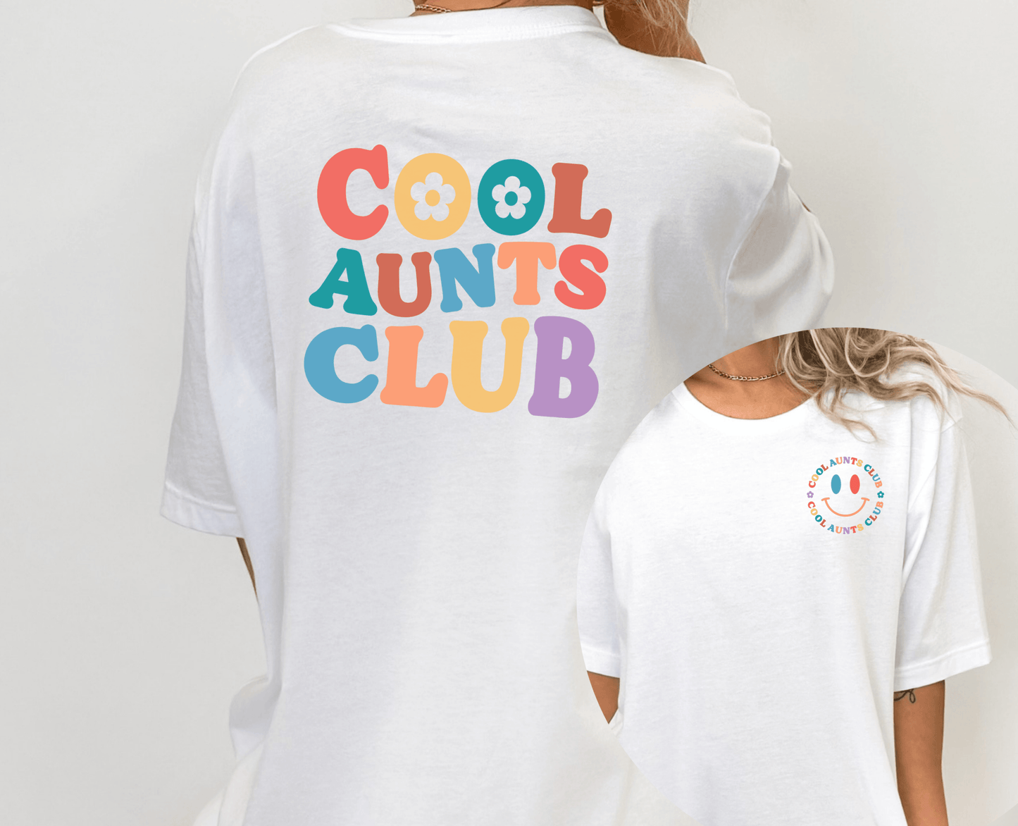 Cool Aunts Club - Pocket Logo and Back Graphic - BentleyBlueCo