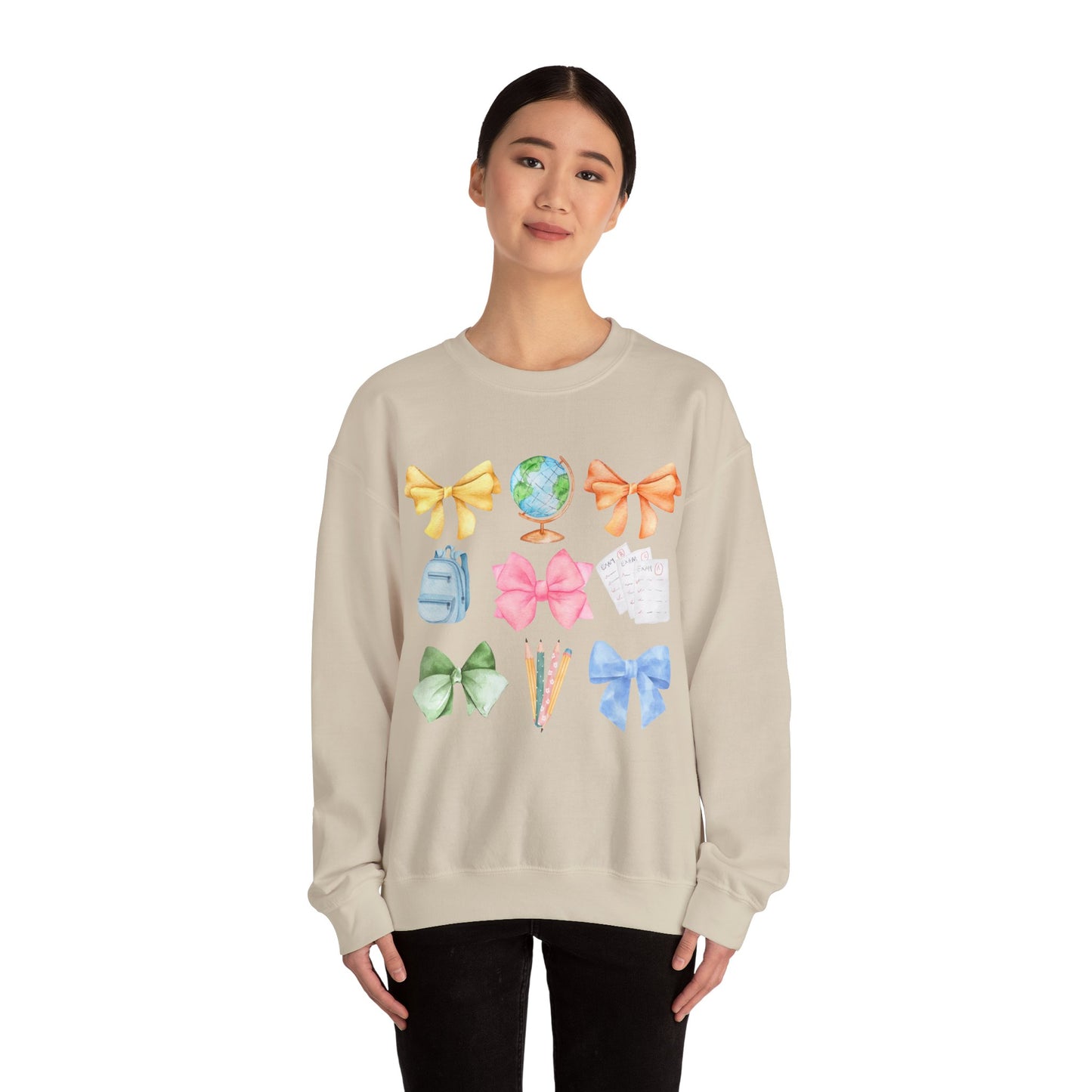 Teacher Bow Crewneck