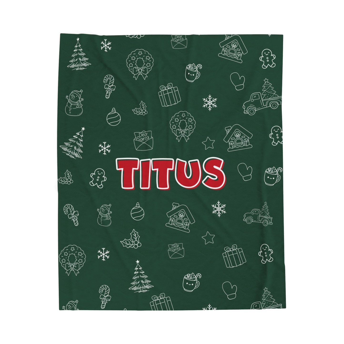 Custom Name Christmas Blanket -M.Amaya