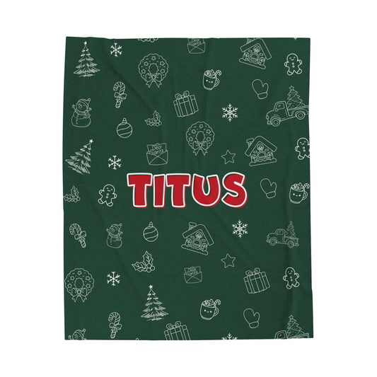 Custom Name Christmas Blanket -M.Amaya