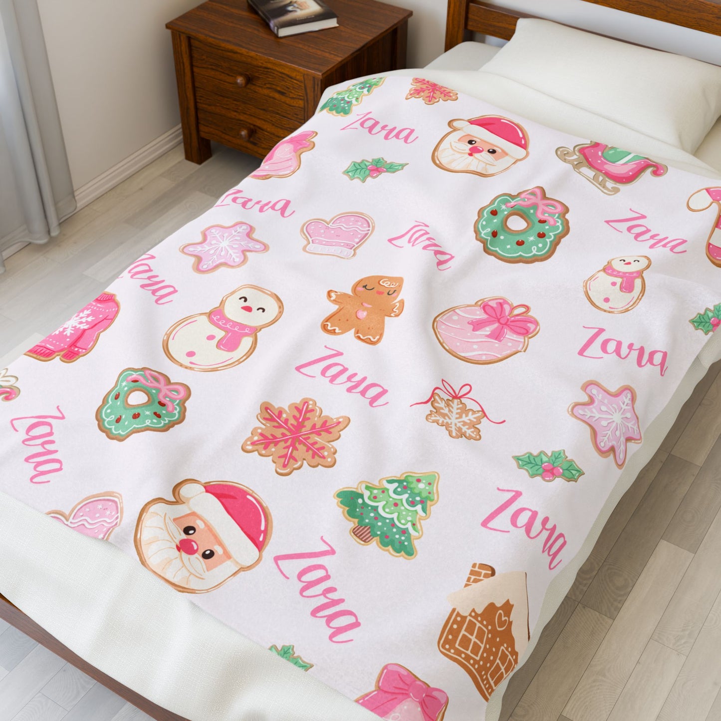 Custom Name Christmas Blanket -M.Amaya