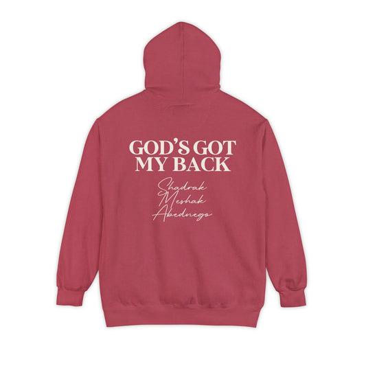 God's Got My Back - Custom Graphic Comfort Colors Hoodie