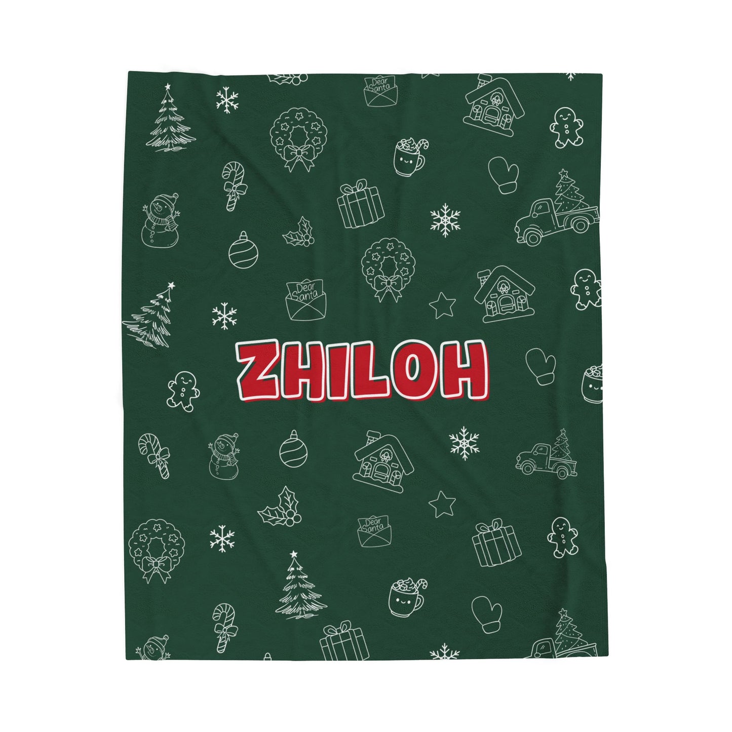 Custom Name Christmas Blanket -M.Amaya