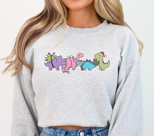 Christmas Dinosaur Sweatshirt