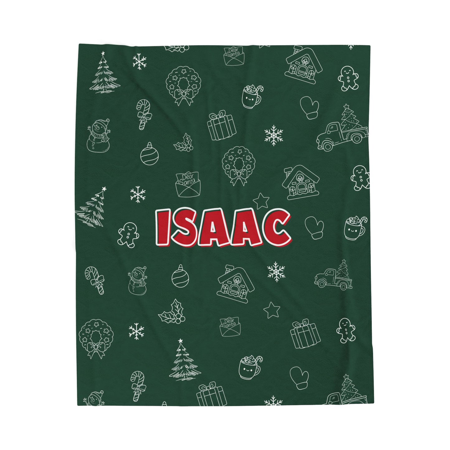 Custom Name Christmas Blanket -M.Amaya