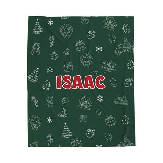 Custom Name Christmas Blanket -M.Amaya