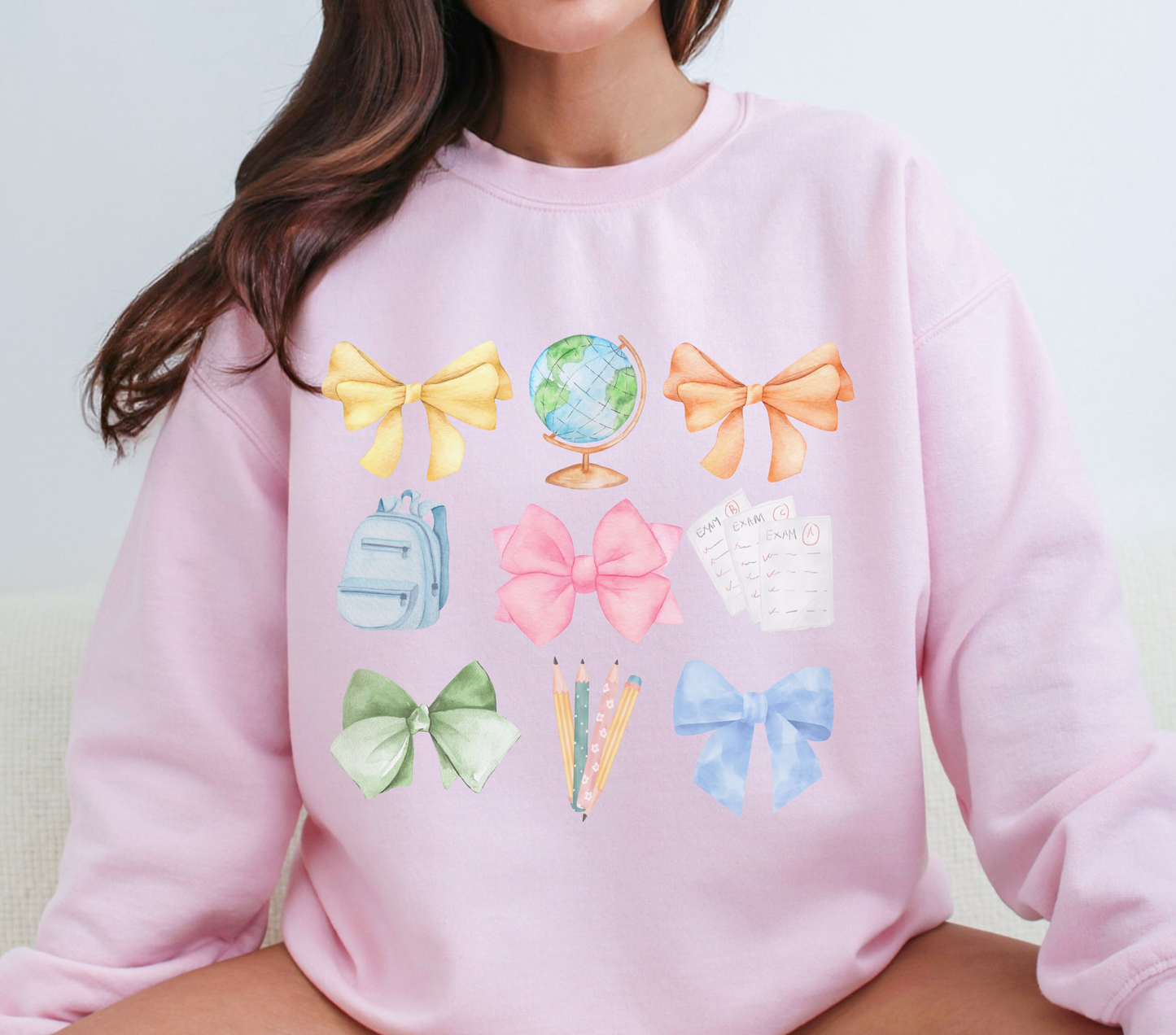 Teacher Bow Crewneck