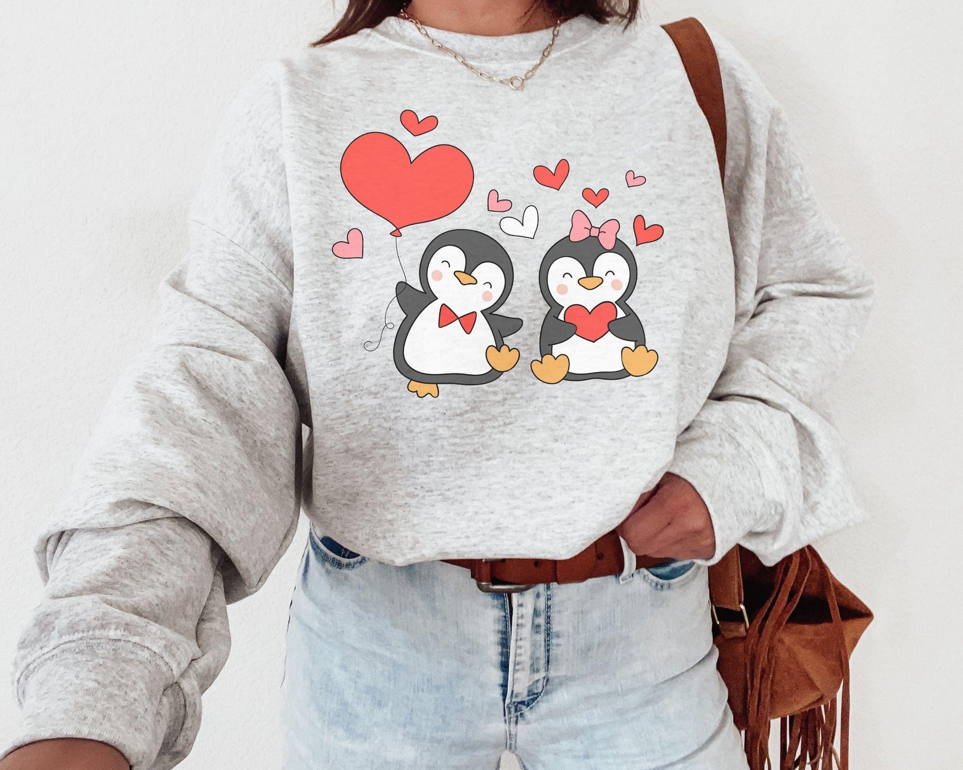 Penguin Valentines Day Sweatshirt - BentleyBlueCo