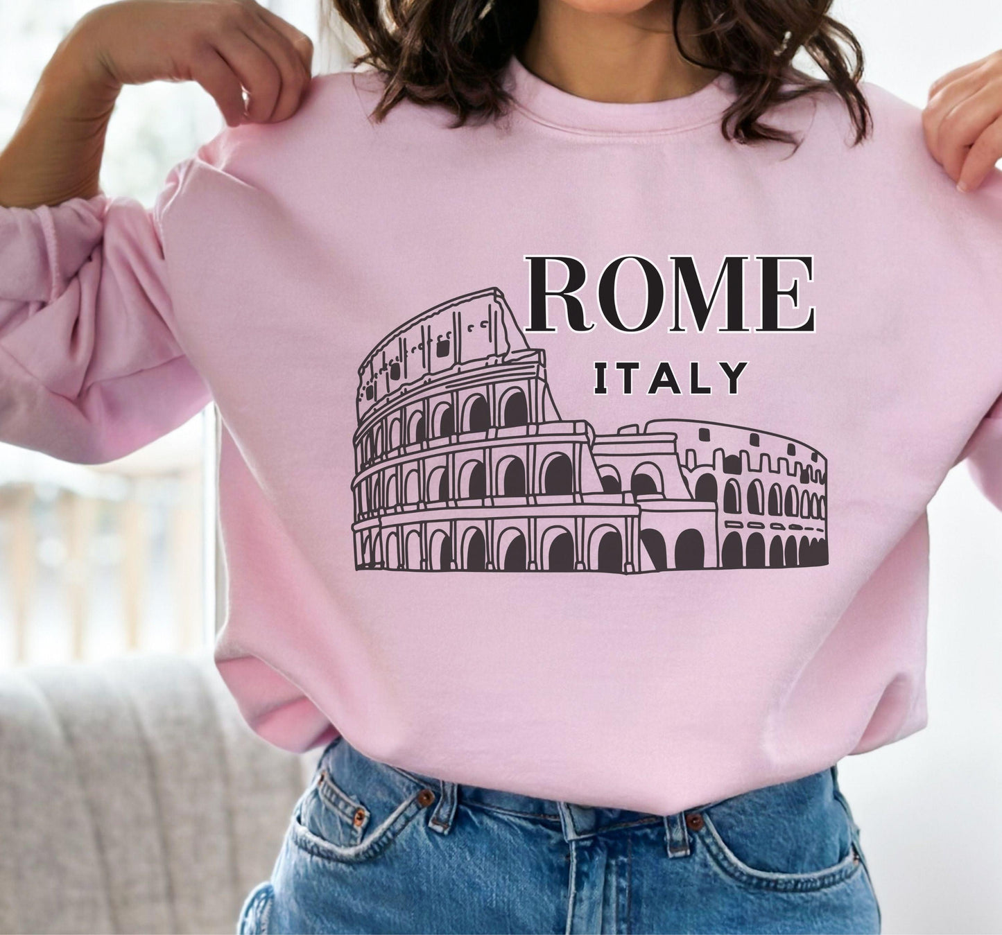 Rome Italy Crewneck - BentleyBlueCo