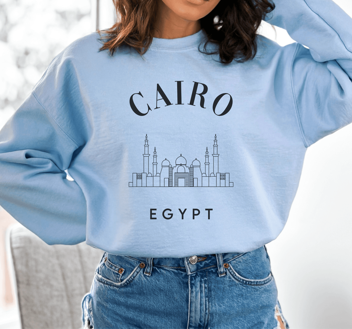 Cairo Egypt Sweatshirt - BentleyBlueCo