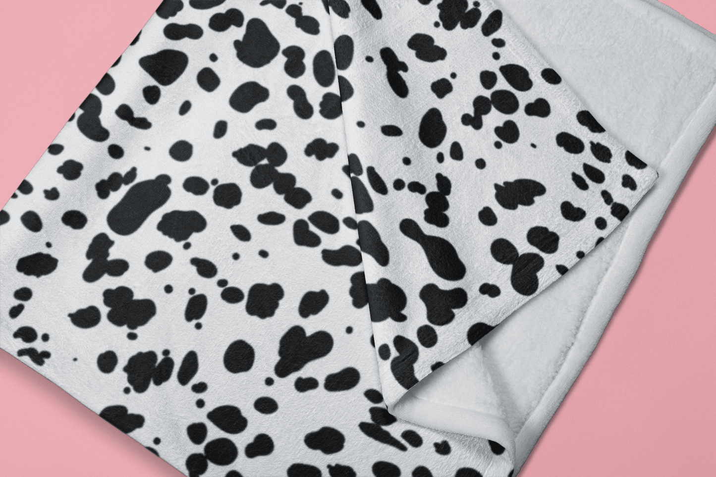 Dalmatian Print Plush Blanket - BentleyBlueCo
