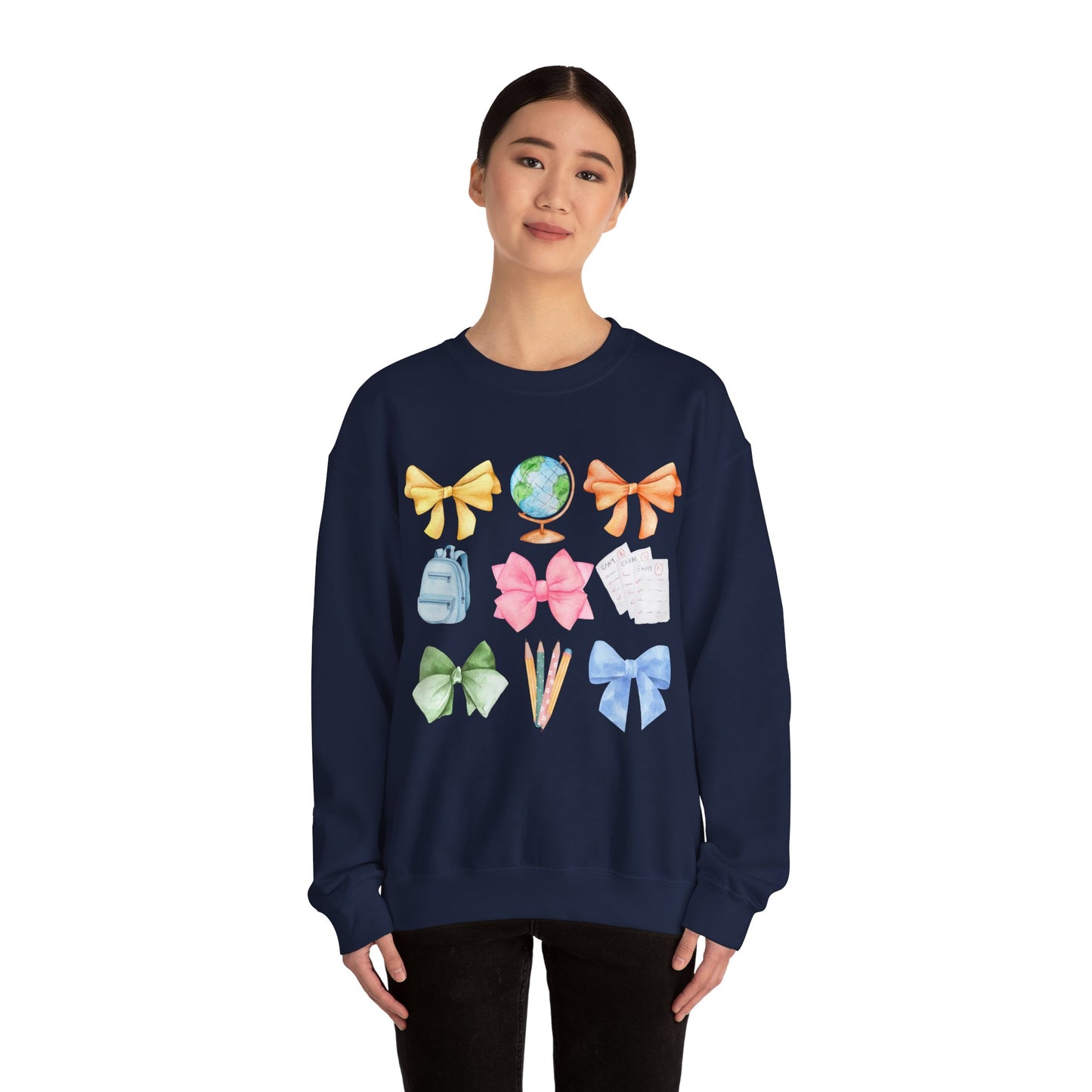 Teacher Bow Crewneck