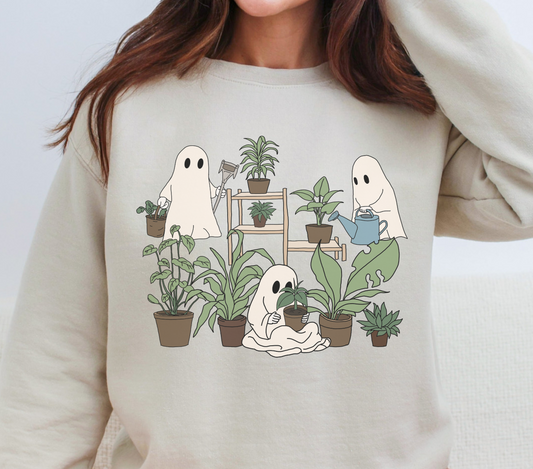 Plant Lover Ghosts Crewneck