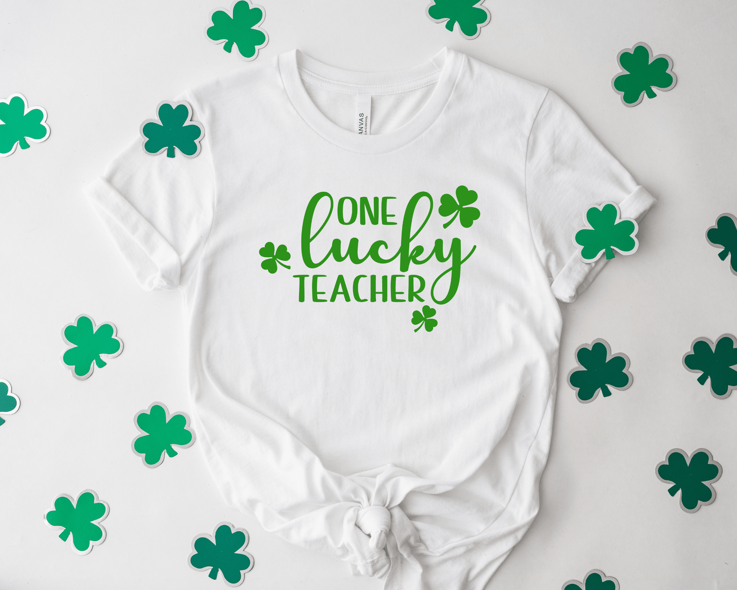 One Lucky Teacher Shirt - BentleyBlueCo