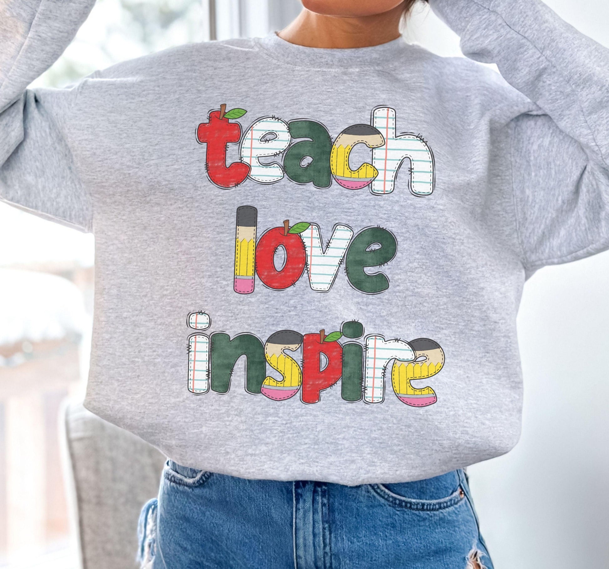 Teach Love Inspire Crewneck - BentleyBlueCo