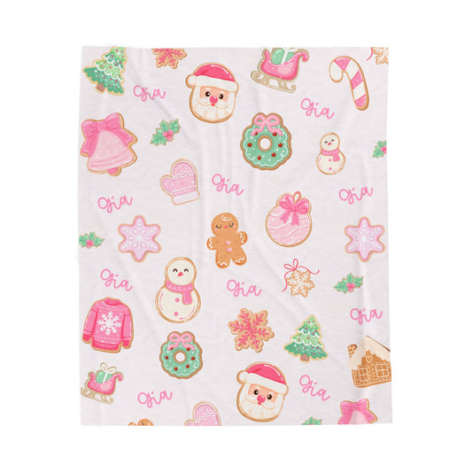 Custom Name Christmas Blanket -M.Amaya