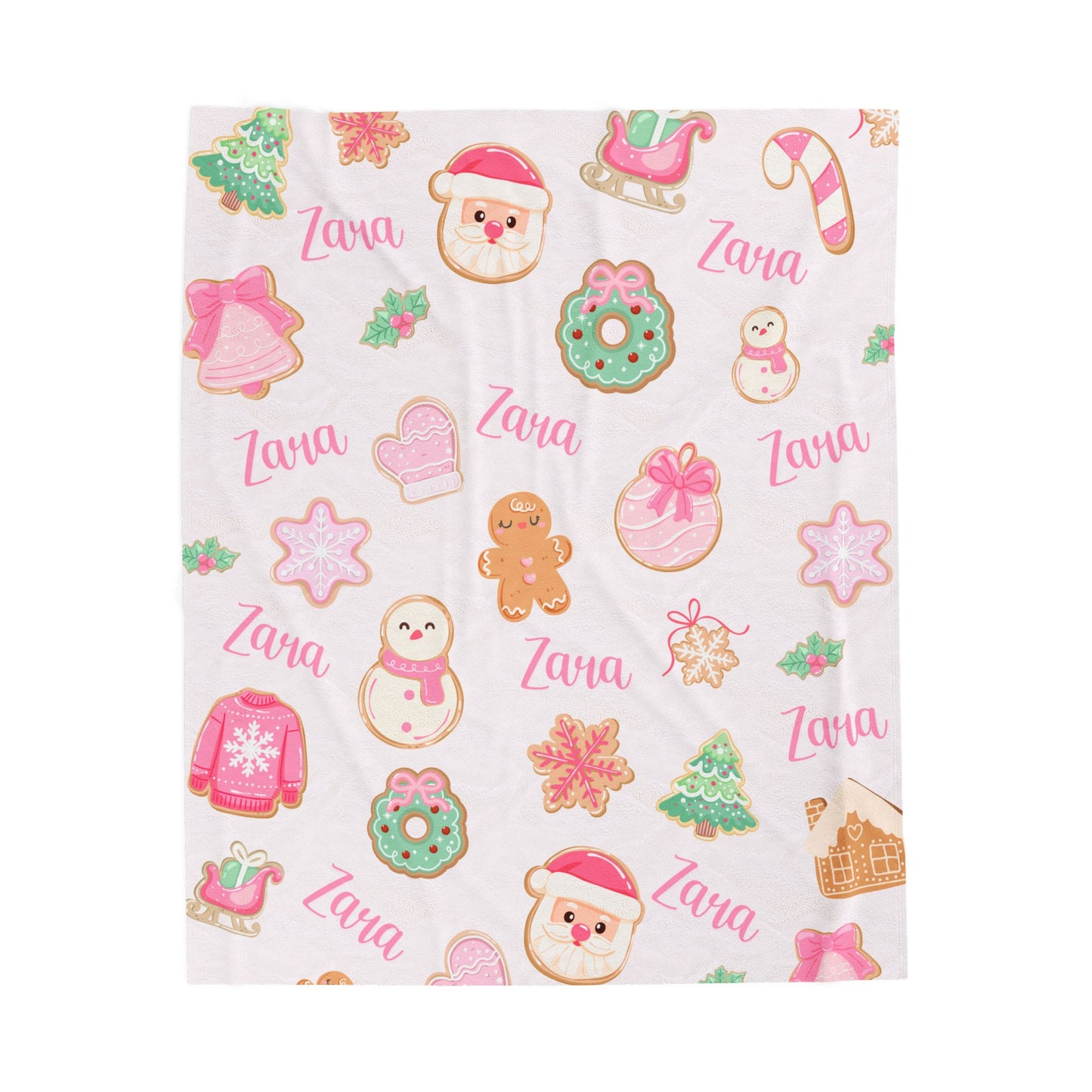 Custom Name Christmas Blanket -M.Amaya