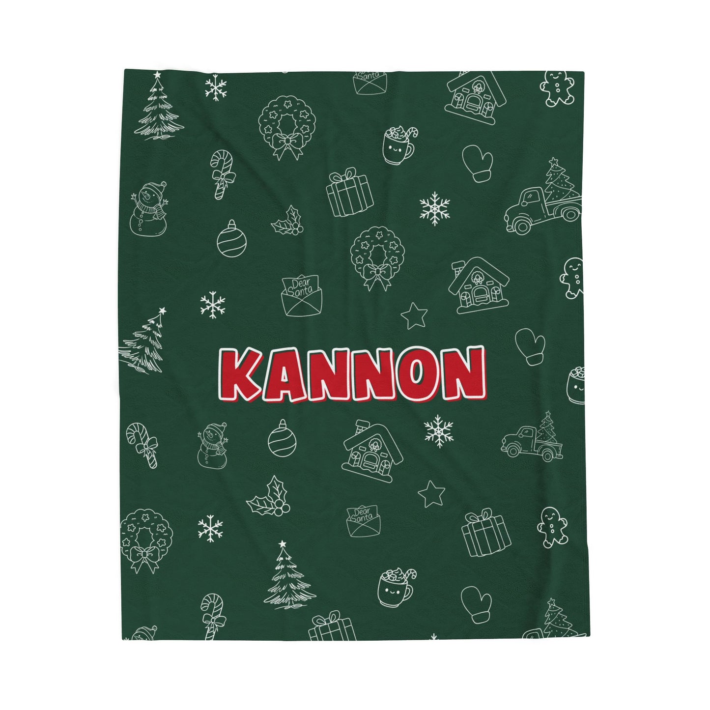 Custom Name Christmas Blanket -M.Amaya