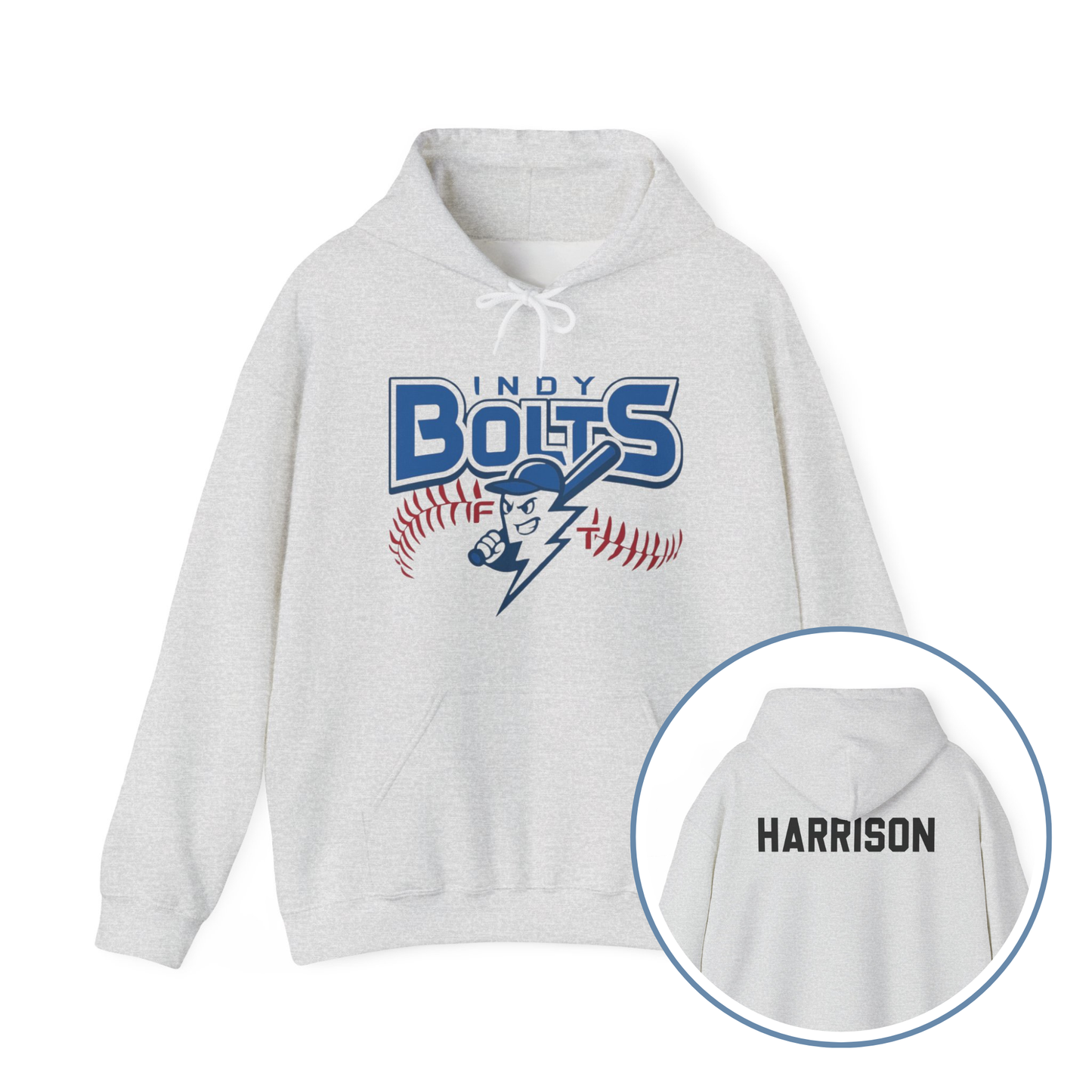 Custom Name - Indy Bolts Hoodie