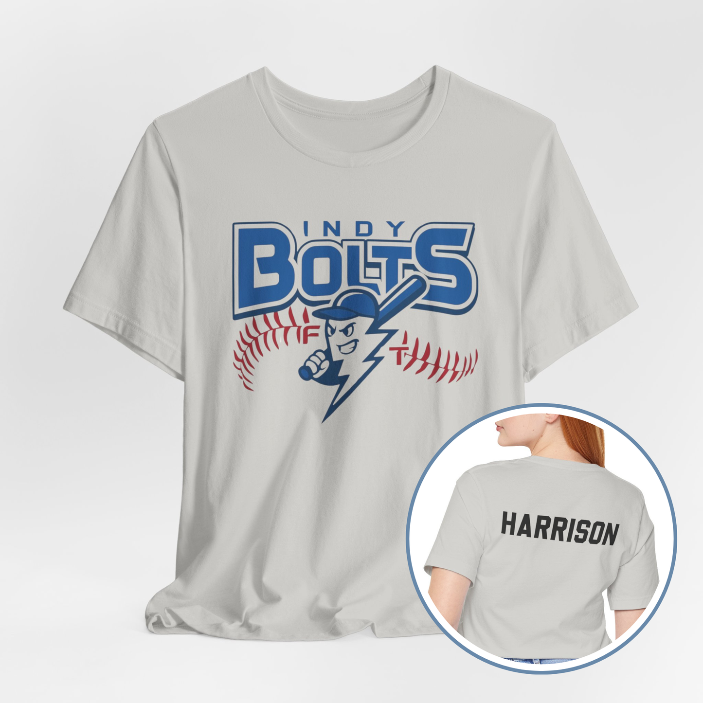 Custom Name - Indy Bolts T-shirt