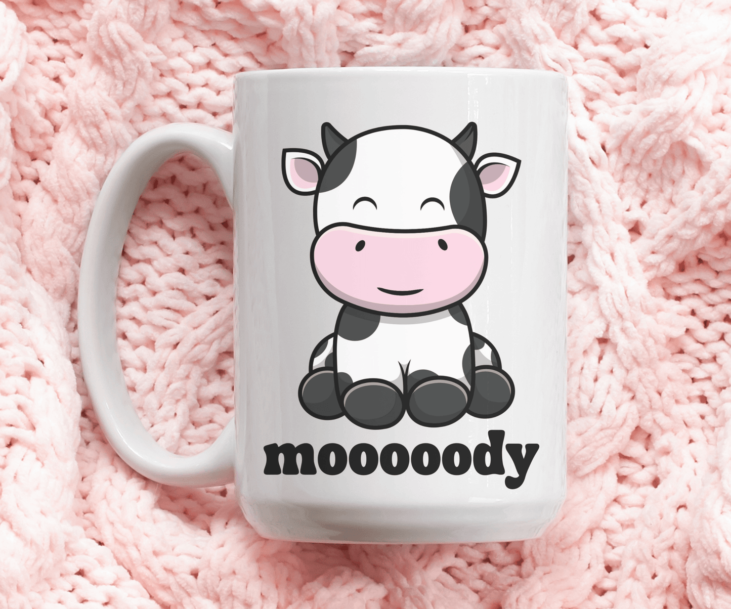 mooody cute cow mug - BentleyBlueCo