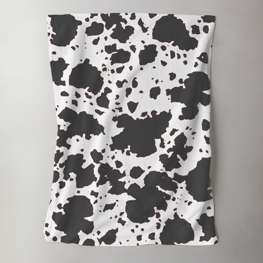 Cow Print Plush Blanket