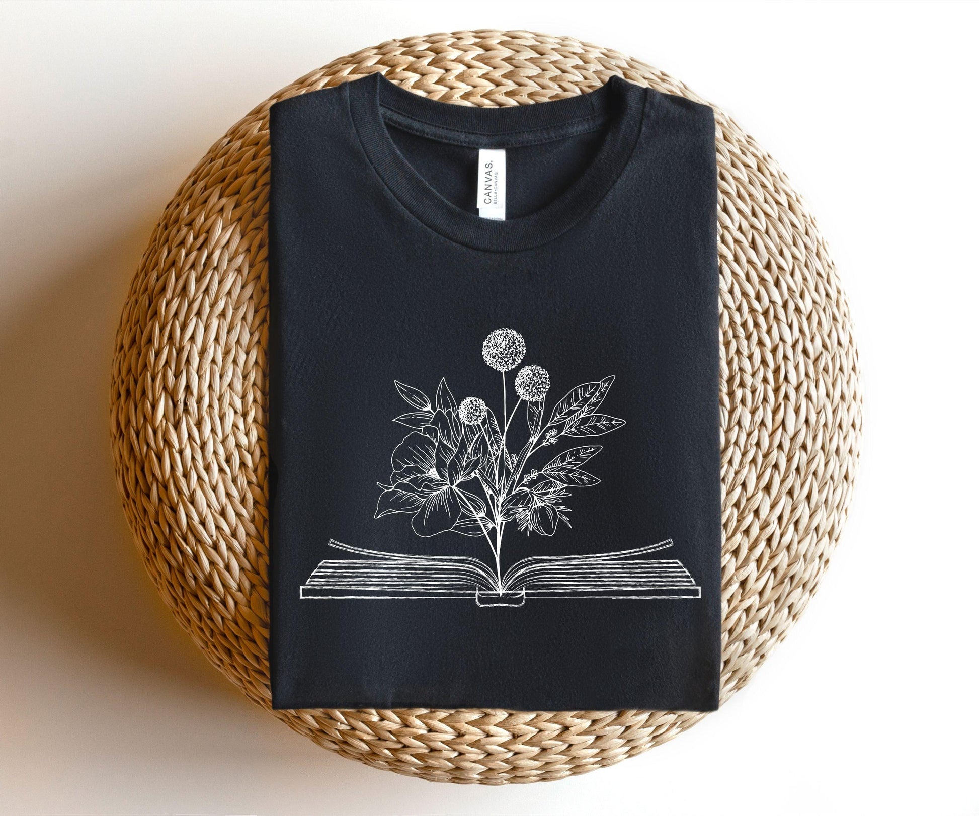 Wildflower Book T-shirt - BentleyBlueCo