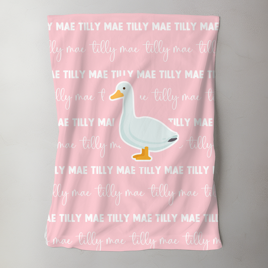 Custom Name Blanket - Goose