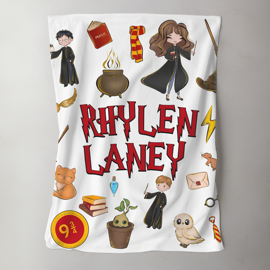 Custom Name Blanket - Wizardly