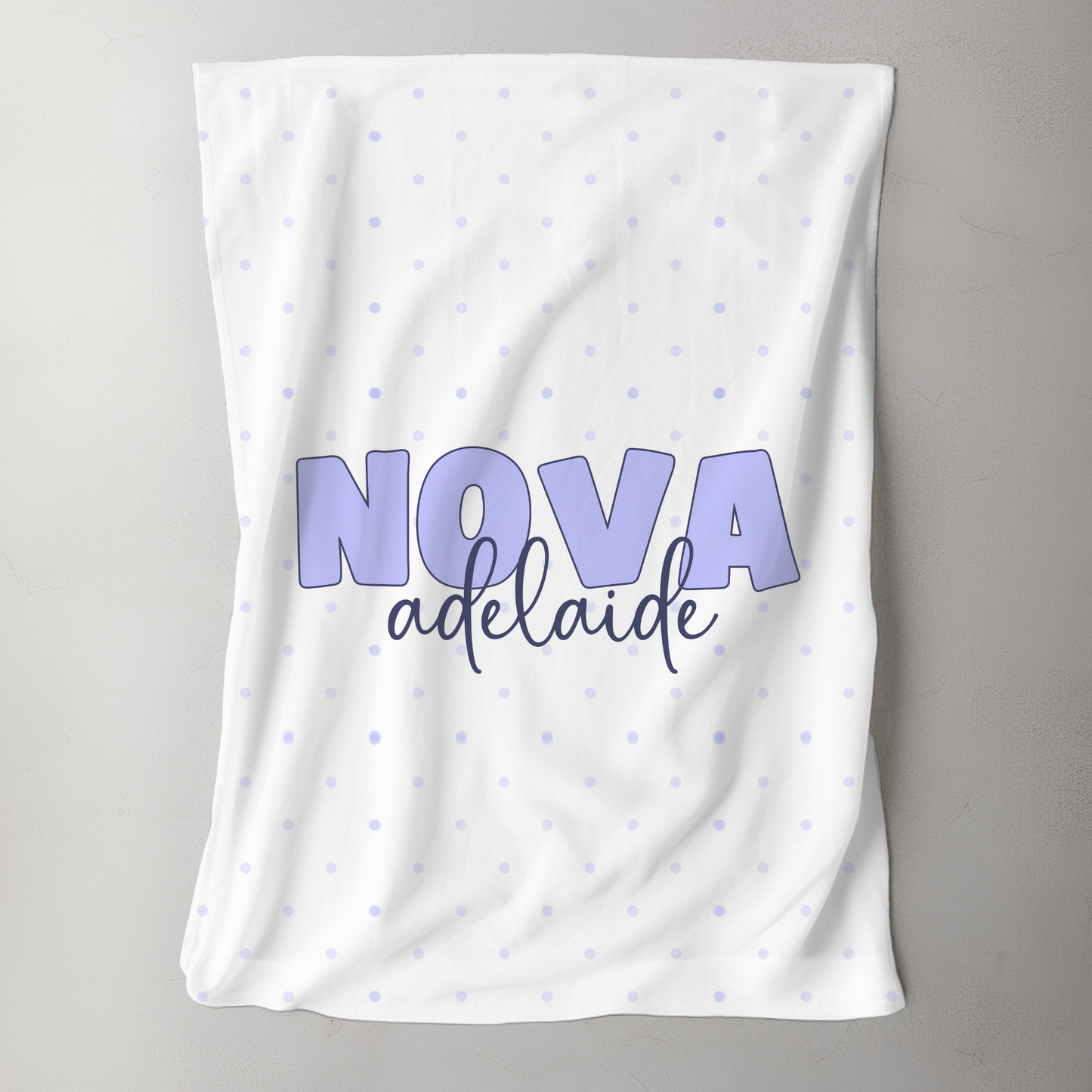 Custom Name Blanket - Polka Dot