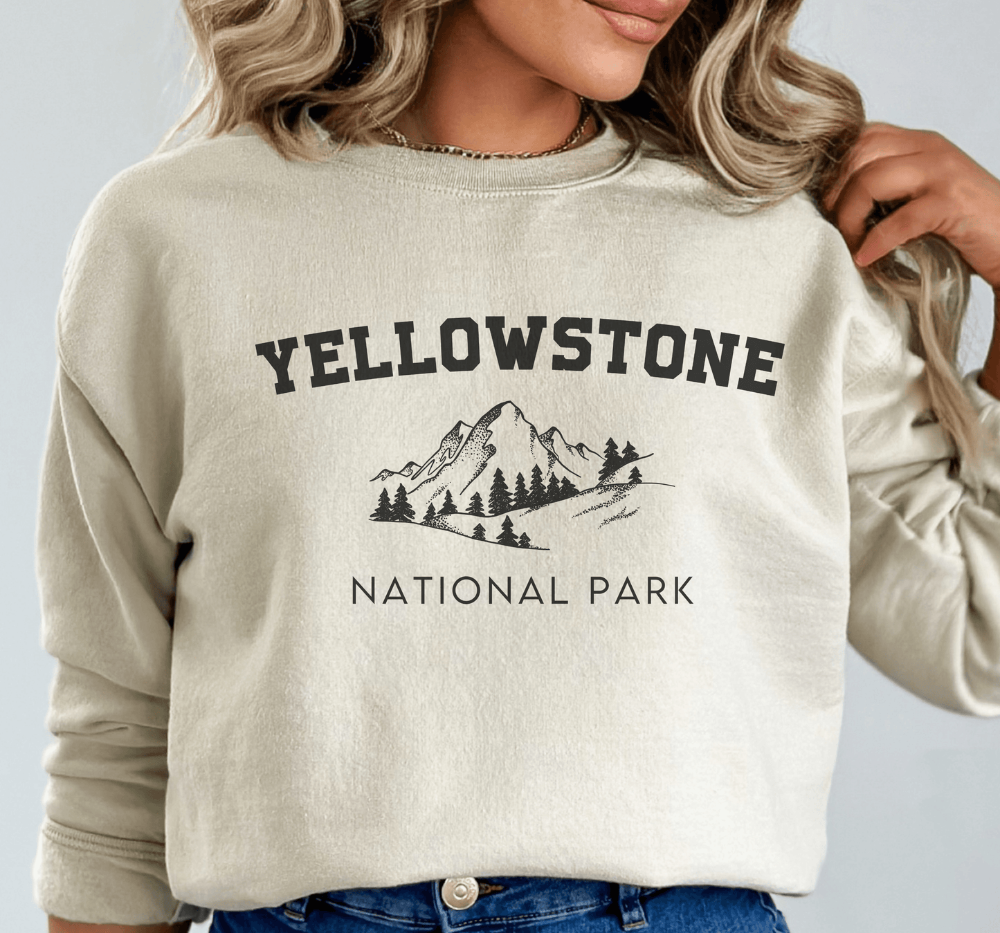 Yellowstone Park Crewneck Sweatshirt - BentleyBlueCo