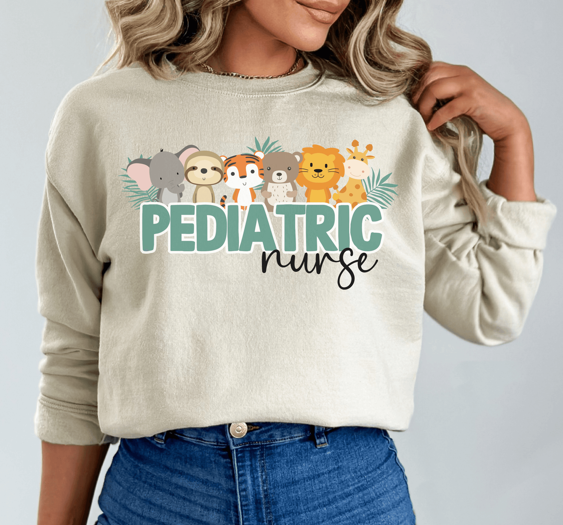 Pediatric Nurse Jungle Animals - BentleyBlueCo