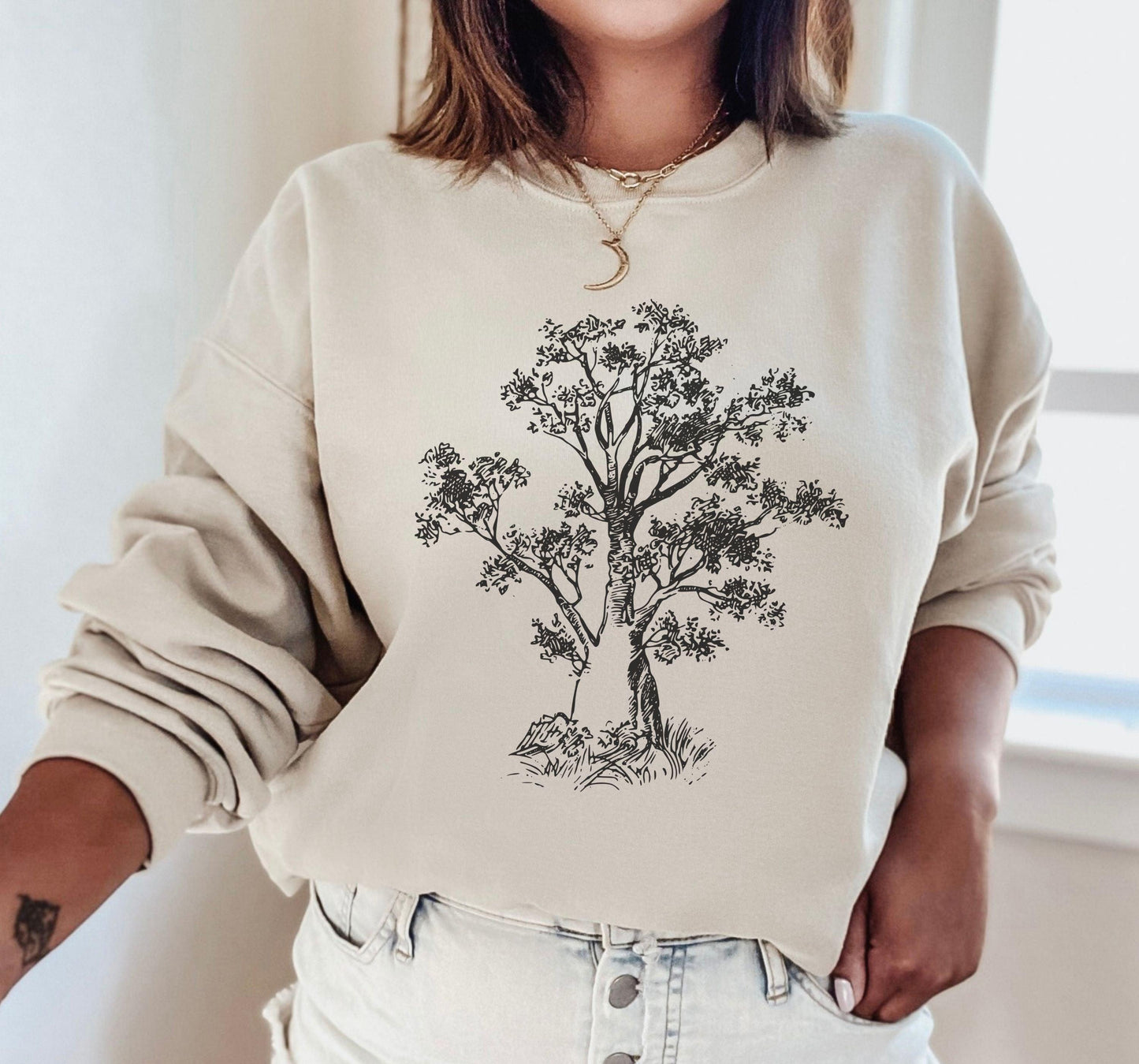 Bonsai Tree Crewneck - BentleyBlueCo