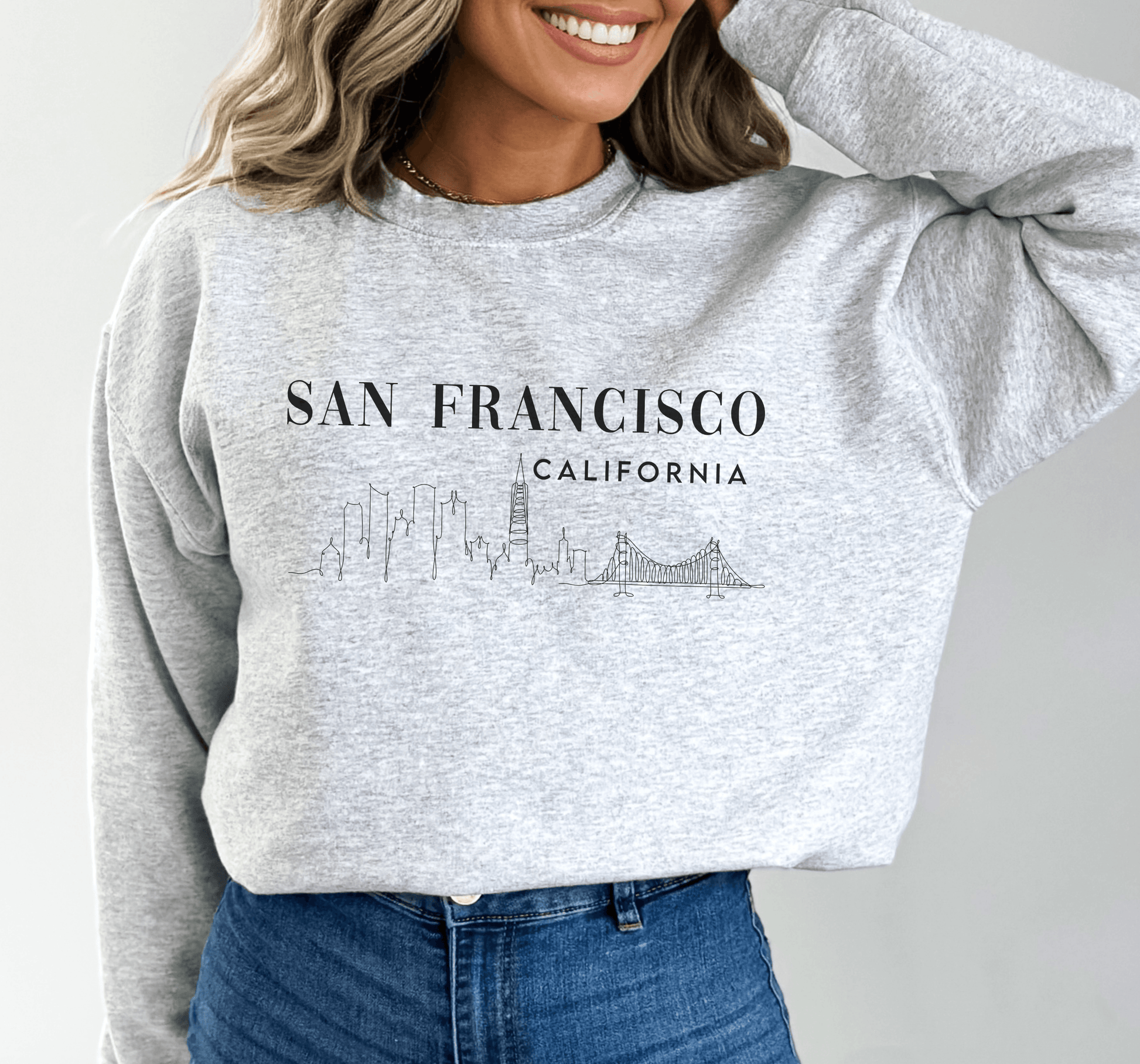 San Francisco California Sweatshirt - BentleyBlueCo