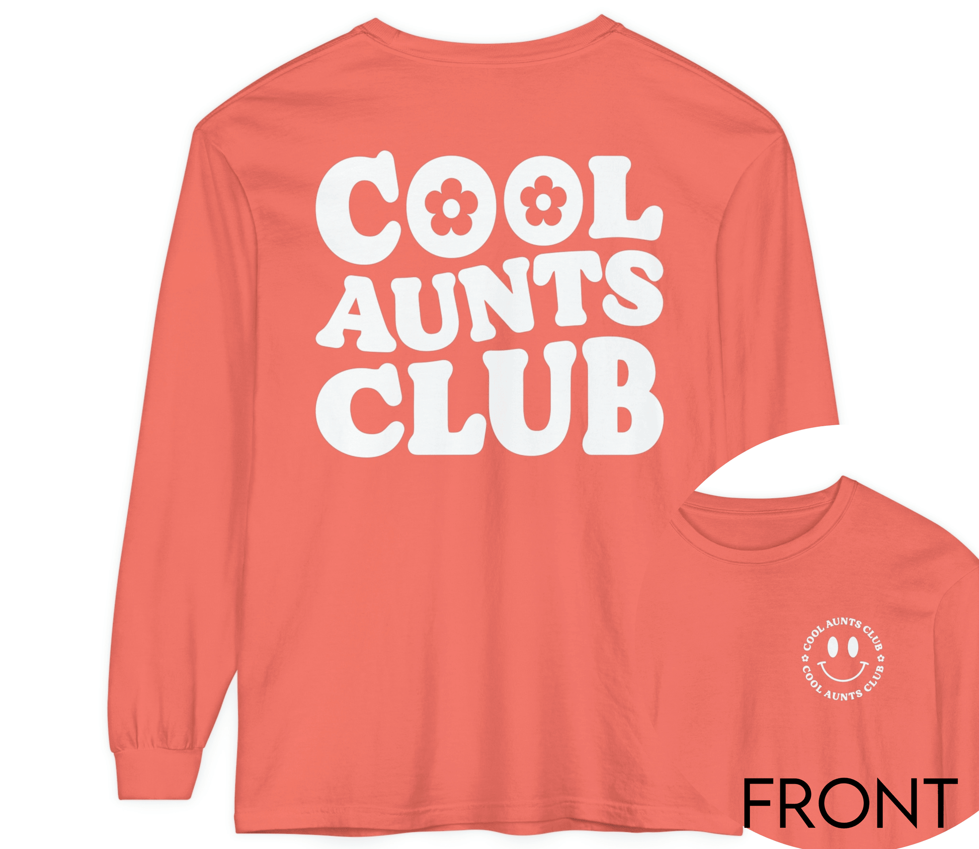 Cool Aunts Club - Comfort Colors Long Sleeve Tee - BentleyBlueCo