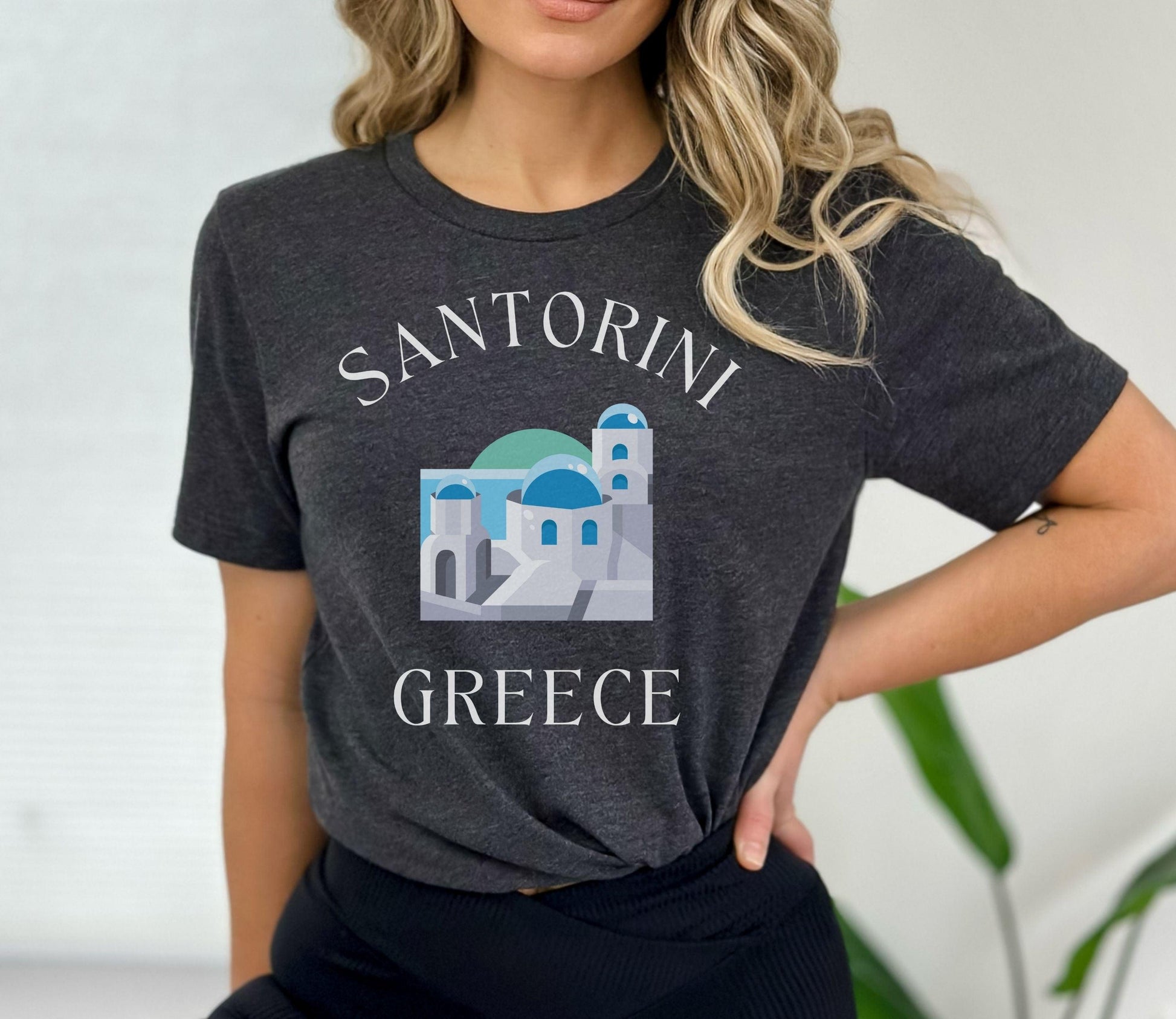 Santorini Greece Shirt - BentleyBlueCo