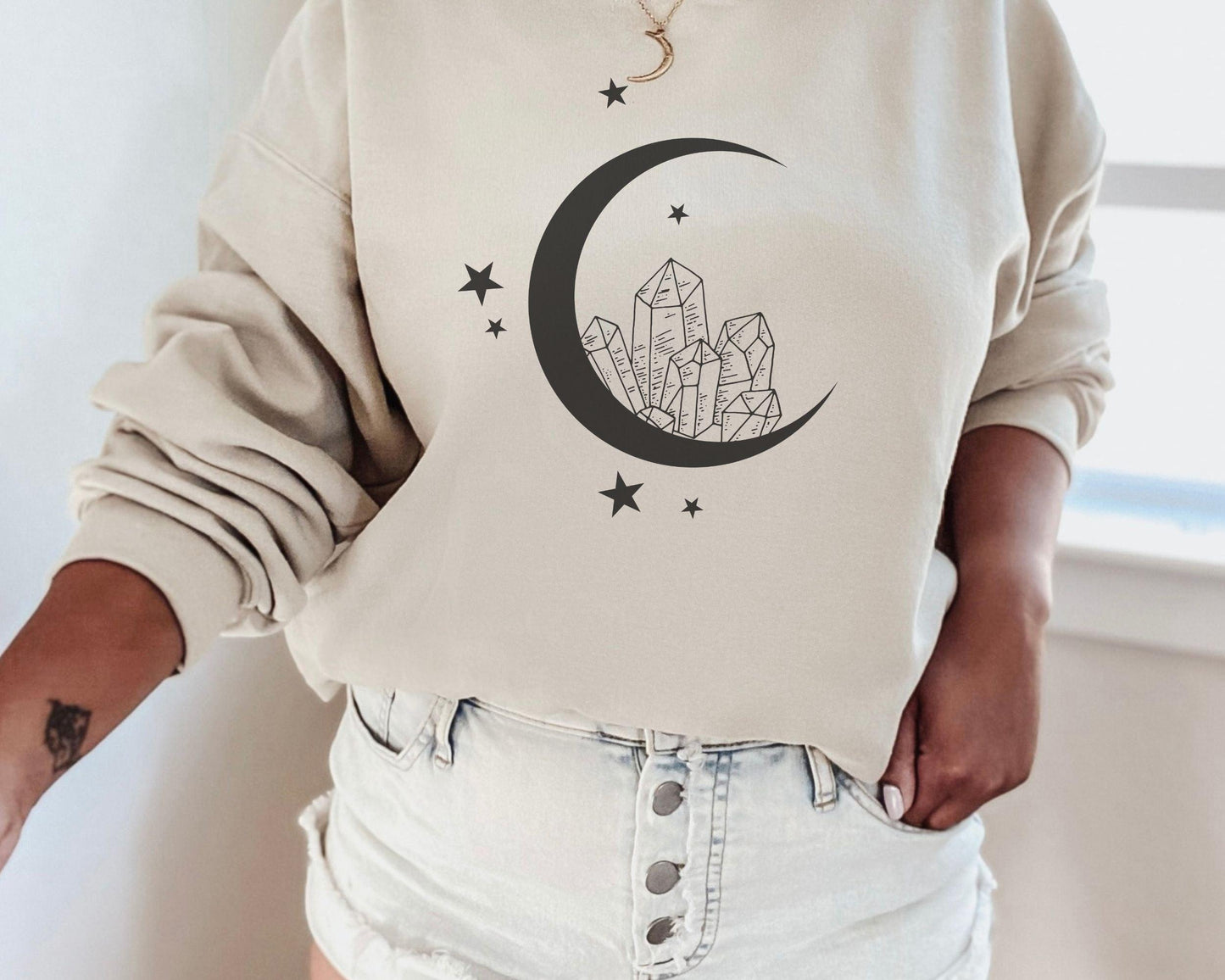 Crystal Moon Sweatshirt - BentleyBlueCo