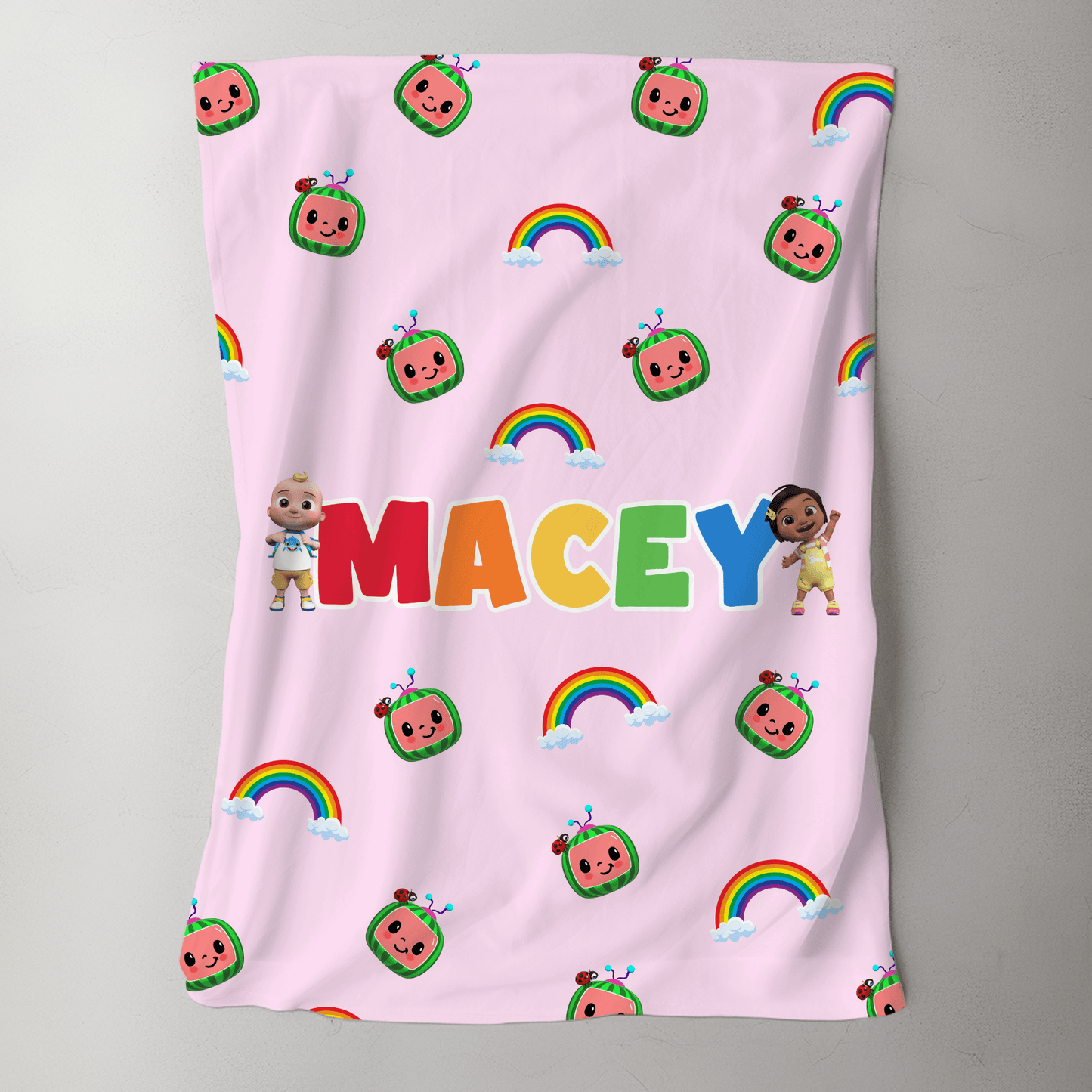 Custom Macey - JJ Nina Rainbow - BentleyBlueCo