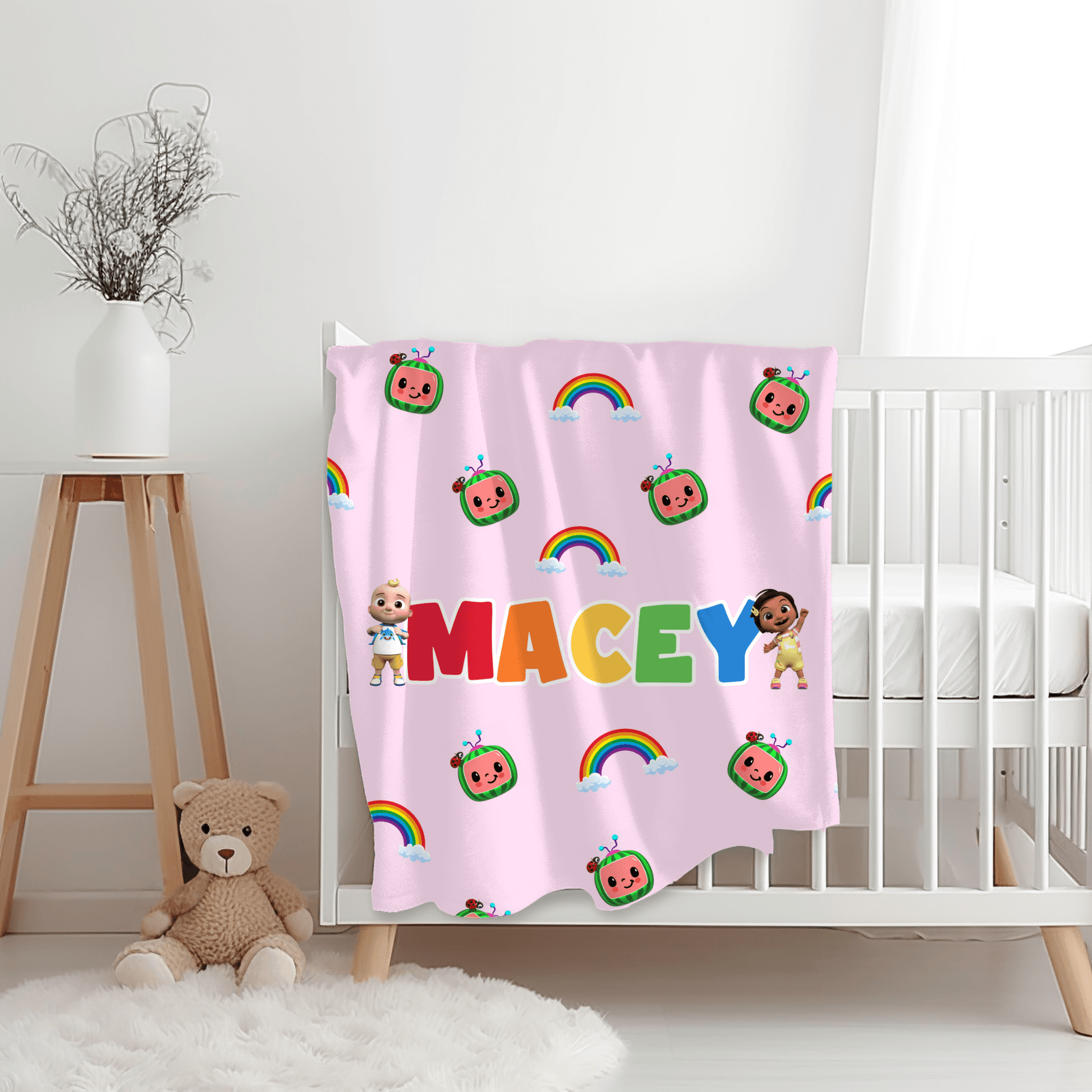 Custom Macey - JJ Nina Rainbow - BentleyBlueCo