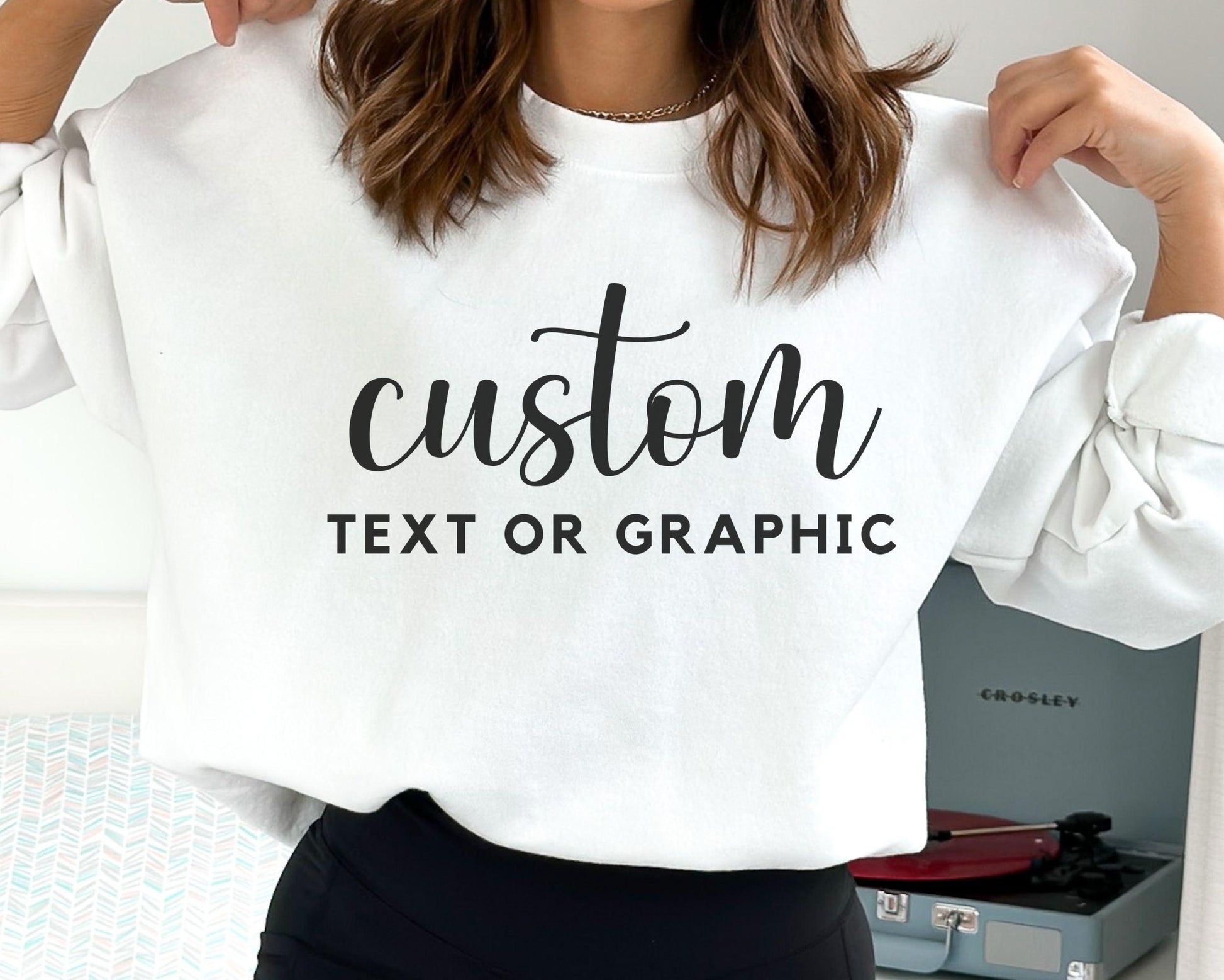 Custom Text Crewneck - BentleyBlueCo