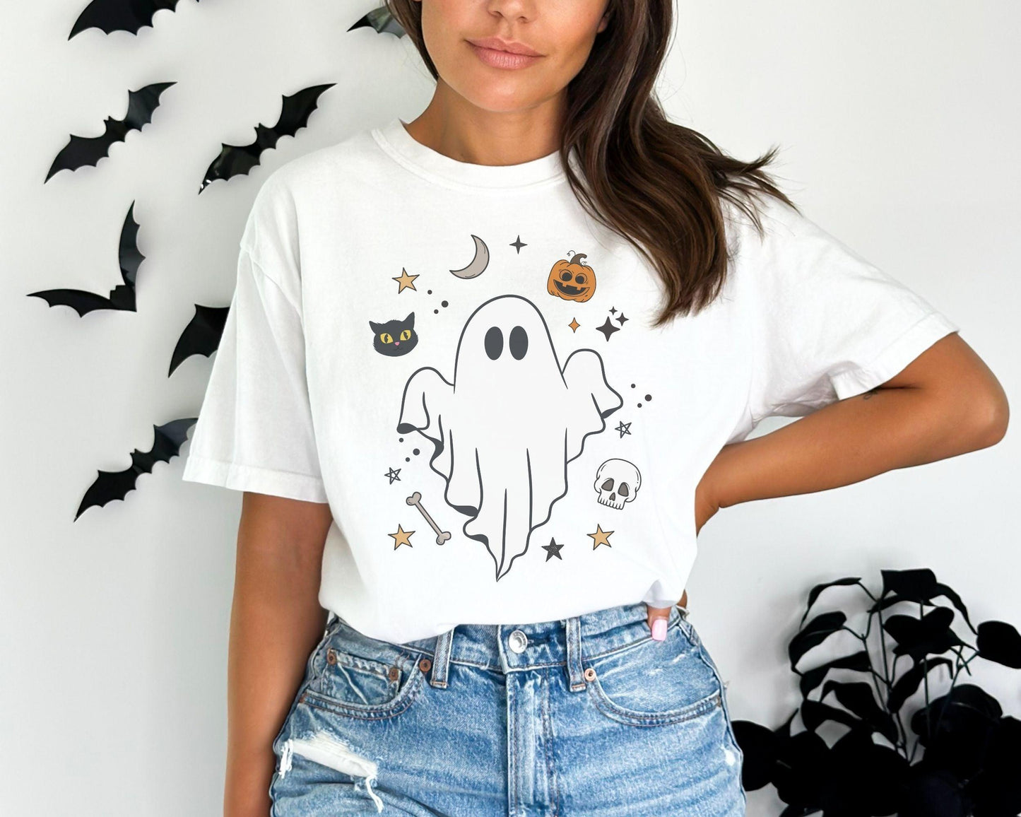 Cute Ghost T-Shirt - BentleyBlueCo