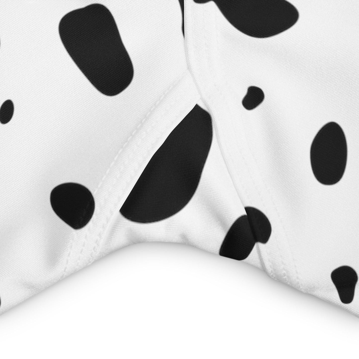 Dalmatian Print High Waisted Yoga Shorts - BentleyBlueCo