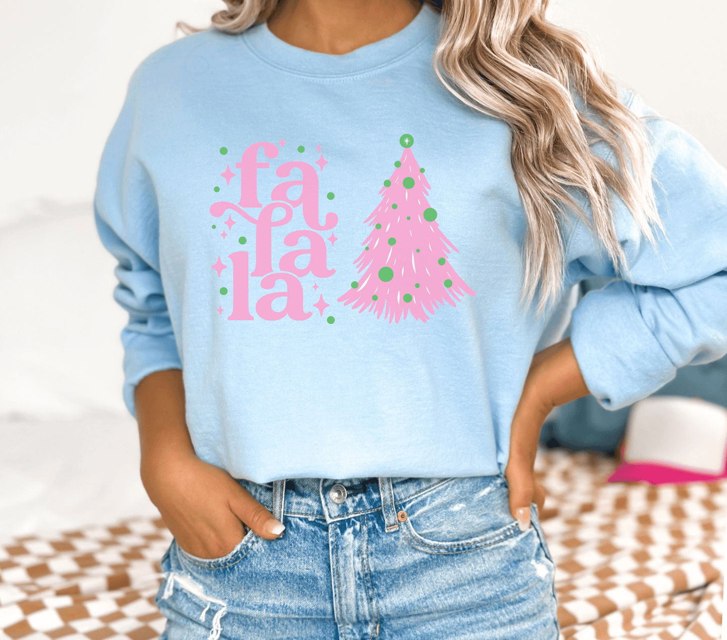 Fa La La Sweatshirt - BentleyBlueCo