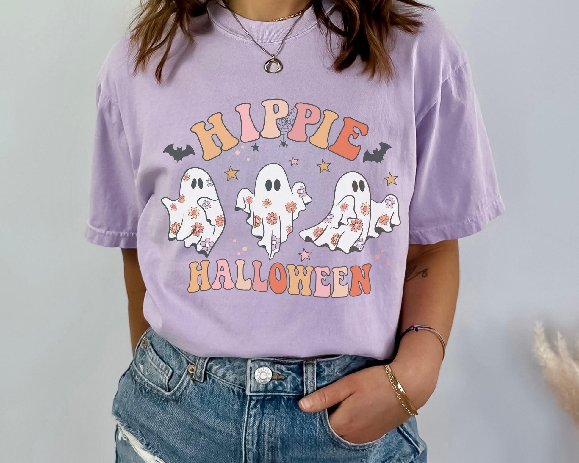 Hippie Halloween Comfort Colors T-shirt - BentleyBlueCo