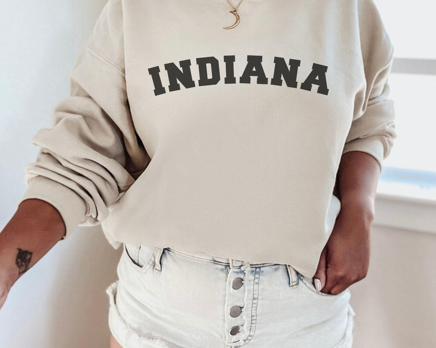 Indiana Home State Sweatshirt - BentleyBlueCo