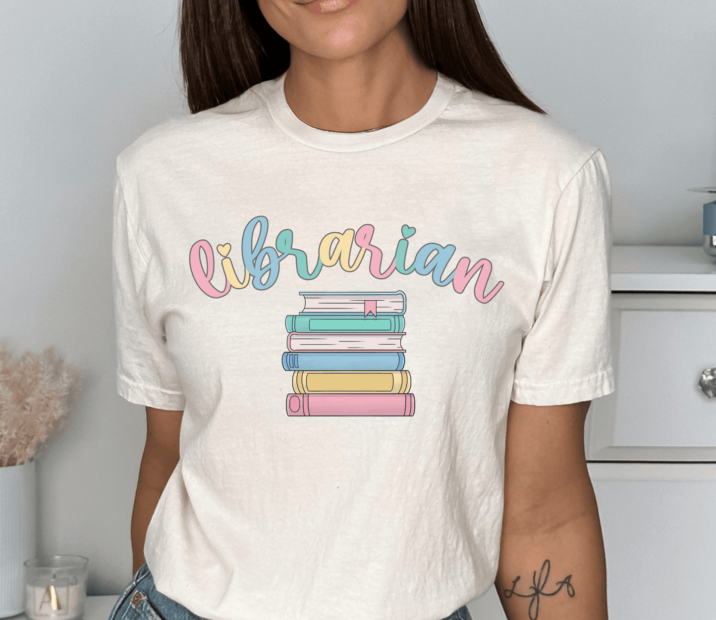 Librarian Pastel T-Shirt - BentleyBlueCo