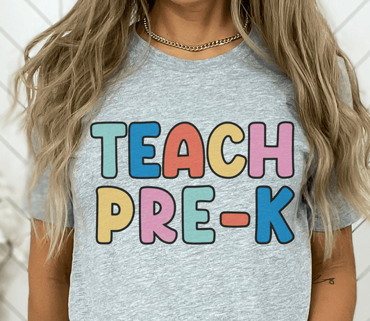 Teach Pre-K T-shirt - BentleyBlueCo