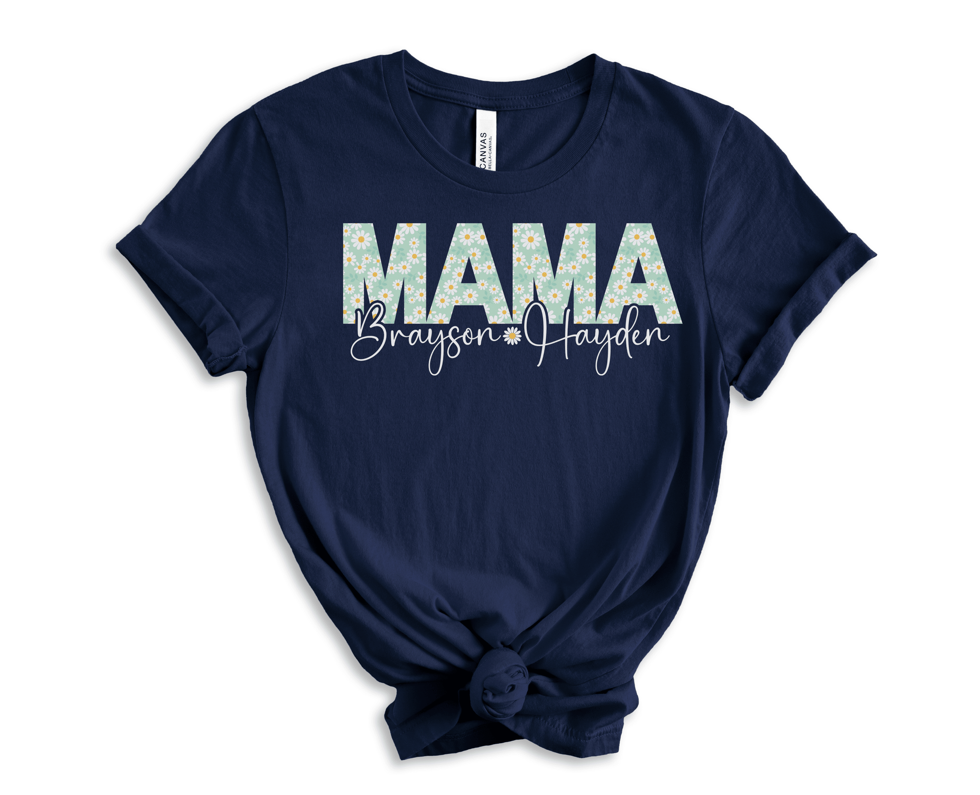 Mama Daisy Shirt - Personalized Kids Names - BentleyBlueCo